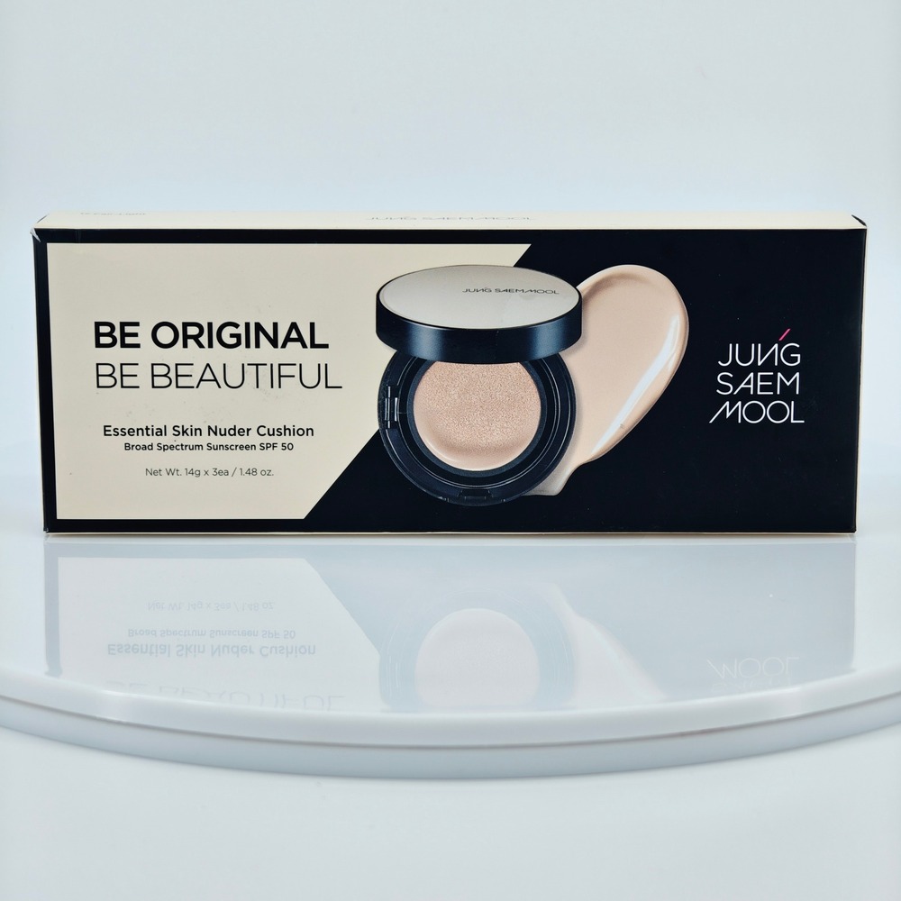 Jung Saem Mool Essential Skin Nuder Cushion Bundle 17 Fair-Light SPF‎ 50 New Box